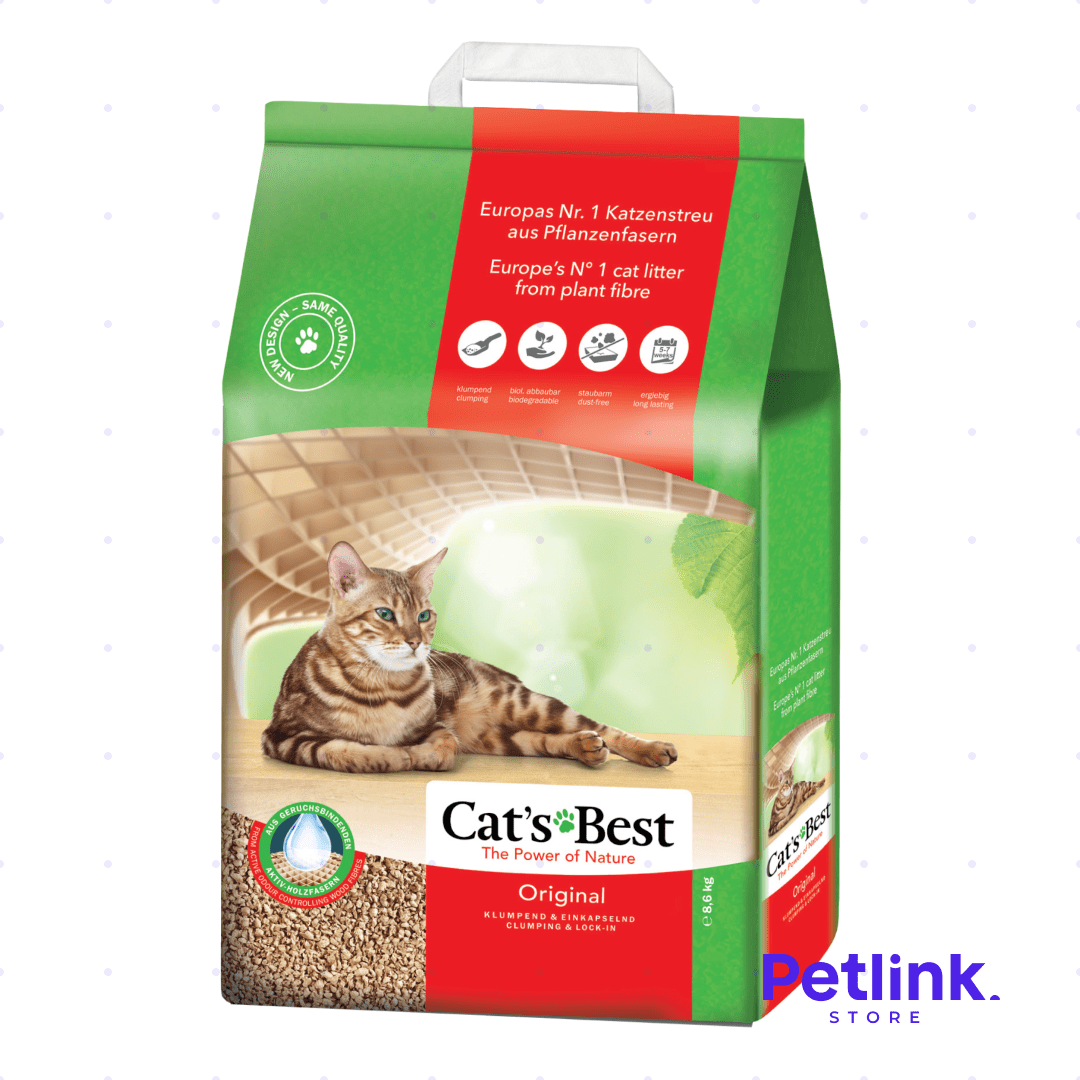 CATS BEST ORIGINAL ARENA PARA GATO CON ABSORCION DE OLOR Y HUMEDAD BOLSA 8.60 KILOS