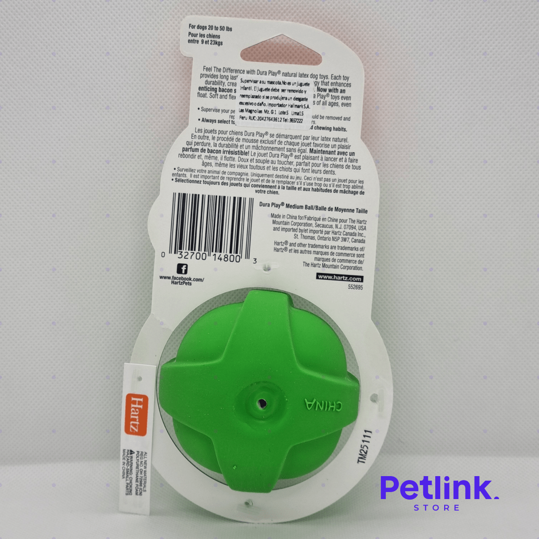 HARTZ DURAPLAY PELOTA DE JUGUETE PARA PERRO MEDIANO