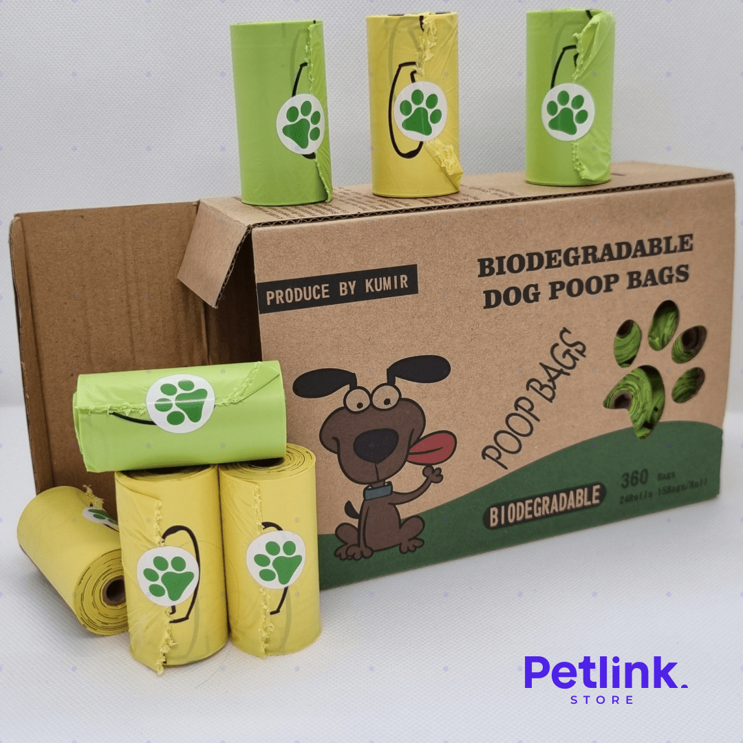 KUMIR BOLSAS BIODEGRADABLES PARA RESIDUOS DE PERRO PACK 360 BOLSAS (24 ROLLOS X 15 BOLSAS)