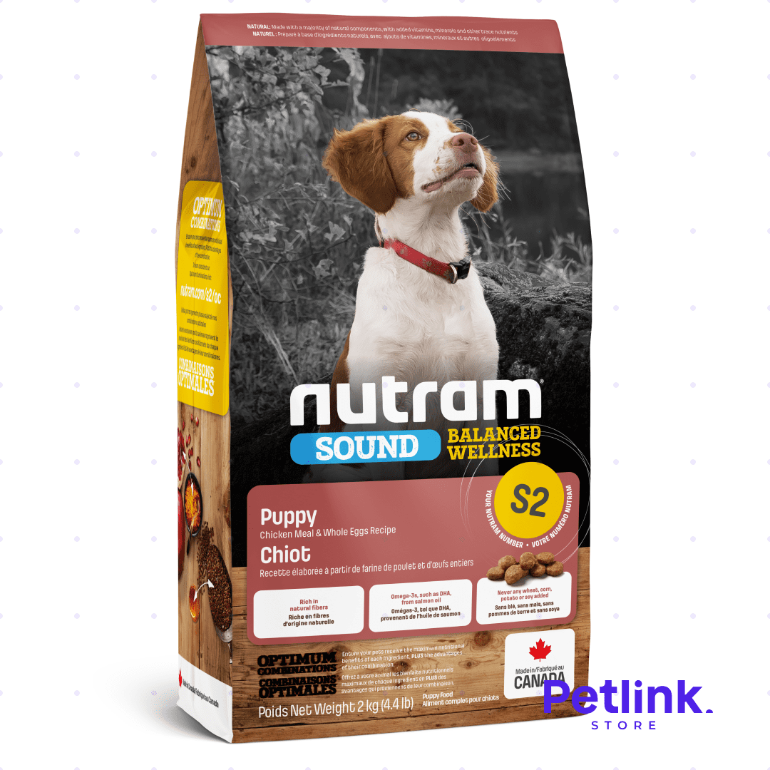 NUTRAM SOUND S2 ALIMENTO SECO PERRO CACHORRO TODAS LAS RAZAS FORMULA POLLO Y HUEVOS BOLSA 2 KILOS