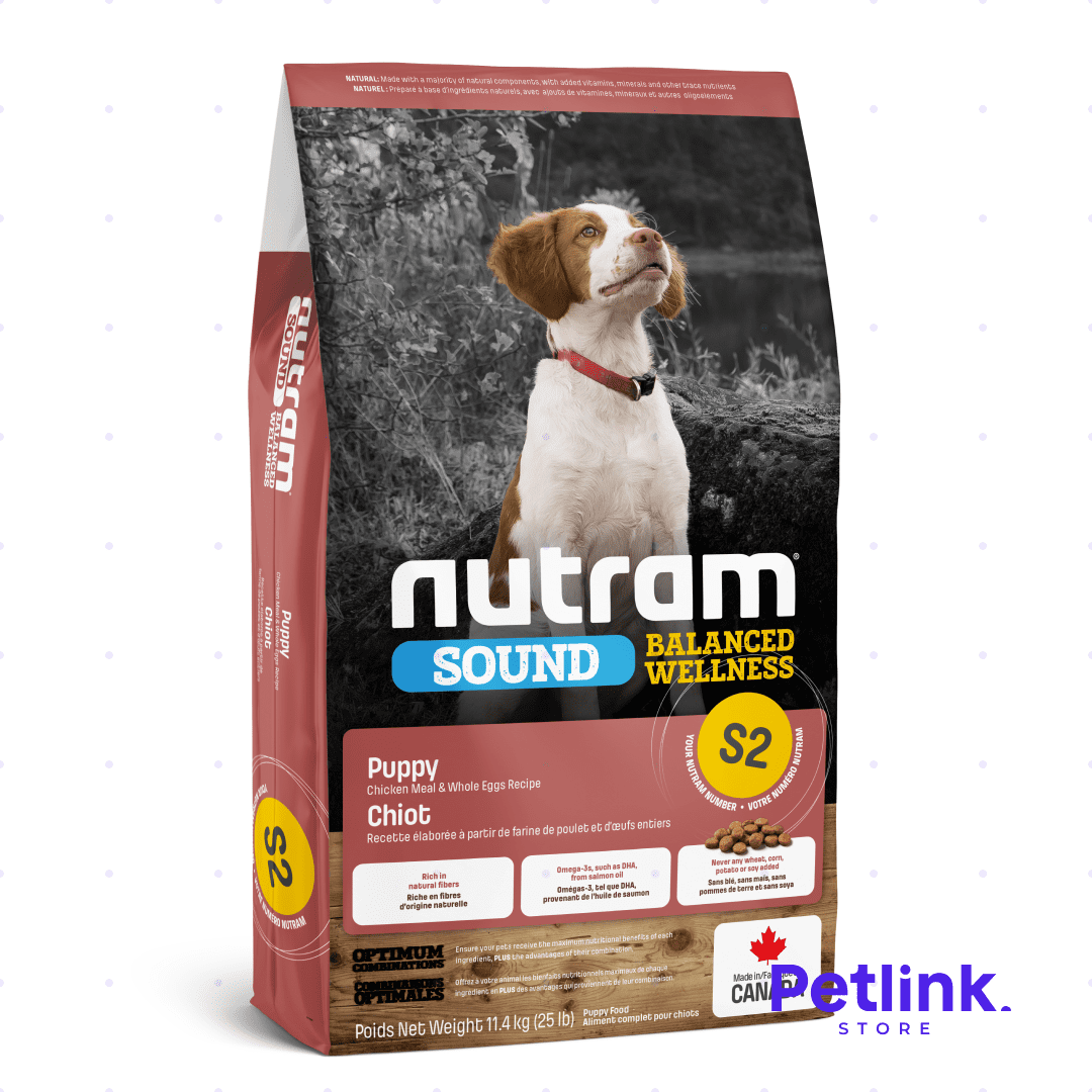 NUTRAM SOUND S2 ALIMENTO SECO PERRO CACHORRO TODAS LAS RAZAS FORMULA POLLO Y HUEVOS BOLSA 11.4 KILOS