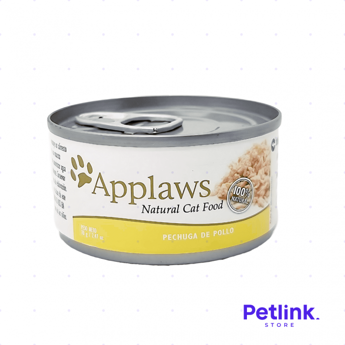 APPLAWS ALIMENTO HUMEDO PARA GATO RECETA PECHUGA DE POLLO EN LATA 70 GRAMOS