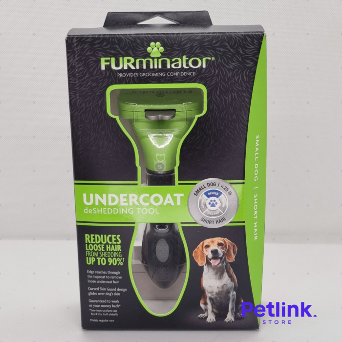 FURMINATOR CEPILLO DESLANADOR DE PELAJE PARA PERRO RAZA MINIATURA Y PEQUEÑO DE PELO CORTO