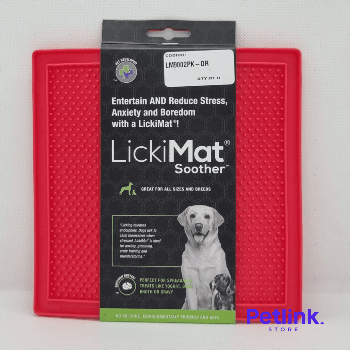 LICKIMAT PLATO ALIMENTADOR LENTO PARA PERROS MODELO SOOTHER COLOR ROSADO