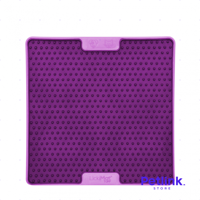 LICKIMAT PLATO ALIMENTADOR LENTO PARA PERROS MODELO SOOTHER TUFF PRO COLOR MORADO