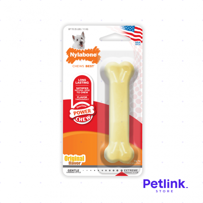 NYLABONE POWER CHEW JUGUETE MASTICACION EXTREMA FORMA DE HUESO PARA PERRO PEQUENO